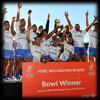 Wellington 7s 2016 Samoa Bowl winners